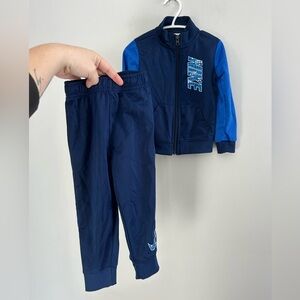Nike 24m Navy blue 2pc Jogger Set of zip up sweater and pants